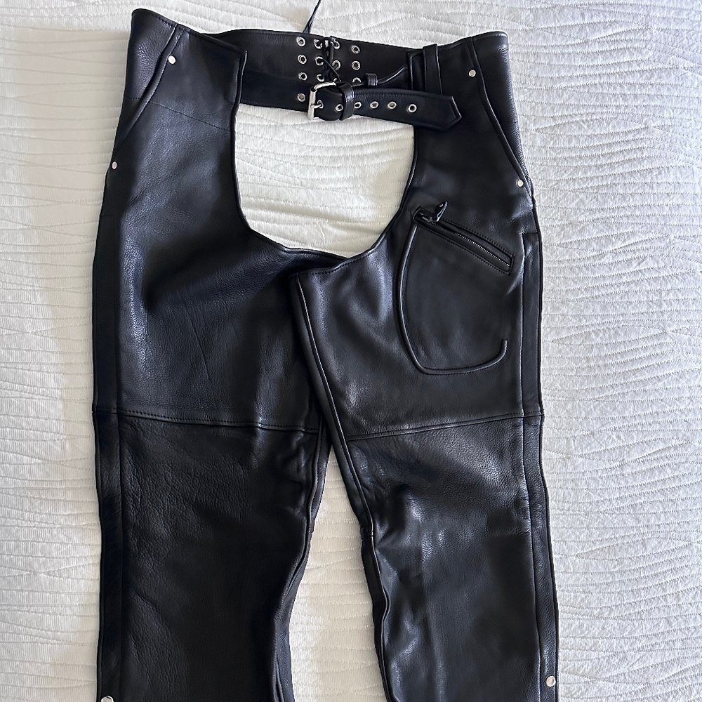 Leather Motorcycle Chaps
